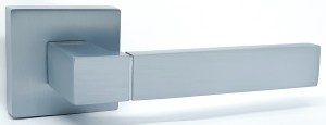 Ручка дверная KEDR R62-081 SC (тёртый алюминий)