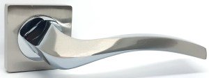 Ручка дверная KEDR R06 06-110 SN CP ( сатин / хром )