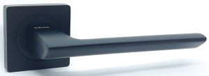 Ручка дверная KEDR R06 06-148 BLACK MAT ( чёрный матовый )