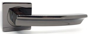 Ручка дверная KEDR R06 06-593 BLACK BN ( чёрный глянцевый )