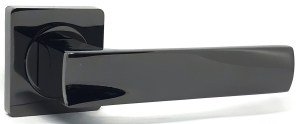 Ручка дверная KEDR R08-144 BLACK BN (чёрный глянцевый)