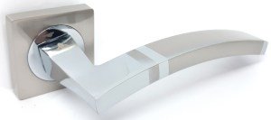 Ручка дверная KEDR R08-149 SN CP (сатин/хром)