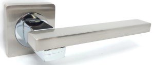Ручка дверная KEDR R08-150 SN CP (сатин/хром)