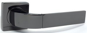 Ручка дверная KEDR R08-170 BLACK BN (чёрный глянцевый)