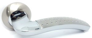 Ручка дверная KEDR R10-026 SN CP (сатин/хром)