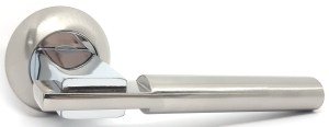 Ручка дверна KEDR R10-038 SN CP (сатин/хром)