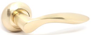 Ручка дверная KEDR R10-050 SB PB (матовое золото/золото)