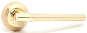 Ручка дверная KEDR R10-092 SB PB (матовое золото/золото)