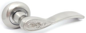 Ручка дверная KEDR R10-1313 SN CP (сатин/хром)