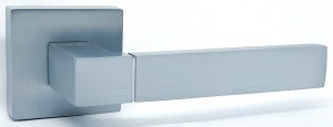 Ручка дверная KEDR R62-081 SC (тёртый алюминий)