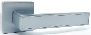 Ручка дверная KEDR R62-348 SC (тёртый алюминий)