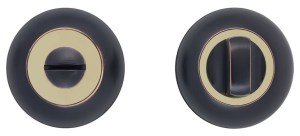 Ручка поворотная A5-WC ORB/PB (черный с патиной/золото)