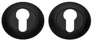 Накладка на целиндр KEDR R07-01 BLACK MAT (чёрный матовый)