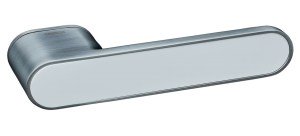 Ручка дверна GAVROCHE GR CLICK MSC WHITE (сатинове срібло/білий)