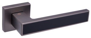 Ручка дверная GAVROCHE MAGNIUM  MBN/BLACK (графит/черный)
