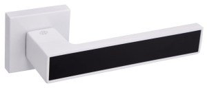 Ручка дверная GAVROCHE MAGNIUM  WHITE/BLACK (белый/чёрная вставка)