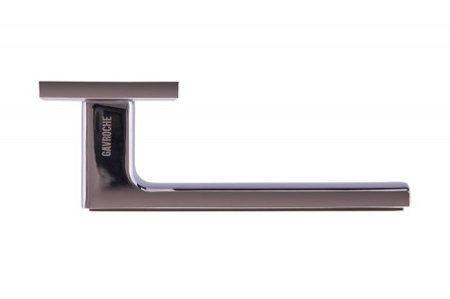 Ручка дверная GAVROCHE ZN 25 NIKEL CP BN (хром/глянцевый чëрный)2