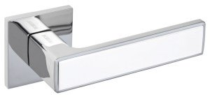 Ручка дверна GAVROCHE ZN 25 NIKEL CP W (хром/белый)