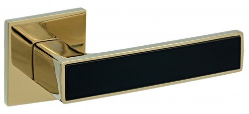 Ручка дверная GAVROCHE ZN 25 NIKEL Gold PVD/Black (глянцевое золото/чёрный)
