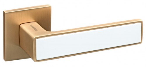 Ручка дверна GAVROCHE ZN 25 NIKEL Gold SB/White (матове золото/білий)