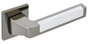 Ручка дверна GAVROCHE ZN 25 URANIUM BN CP (глянцевый чёрный)